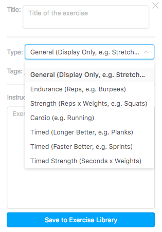 What type of Exercises can I create? – ABC Trainerize Help Center