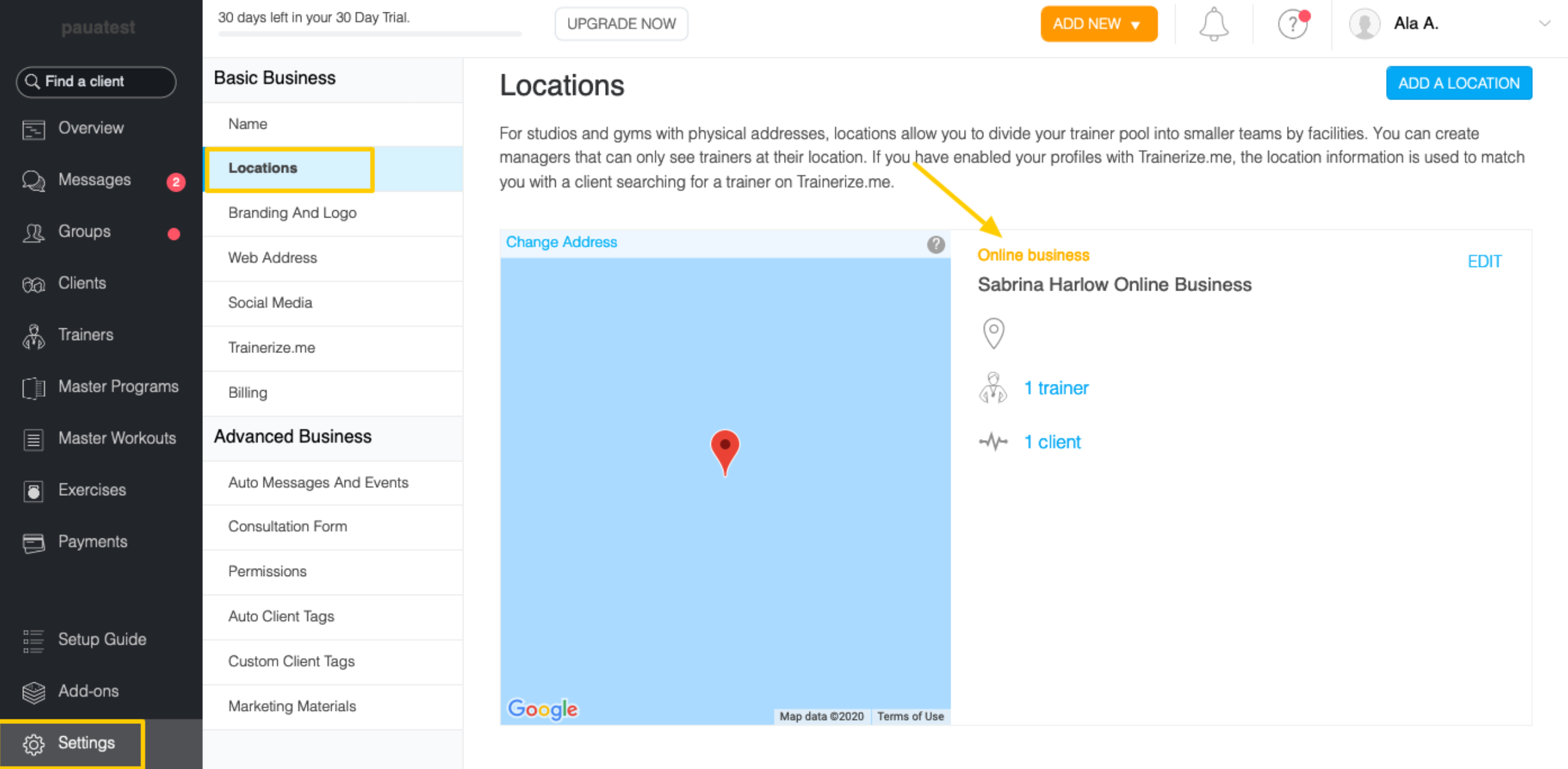 How Do Locations Work And How To Add Additional Locations Trainerize Help Center