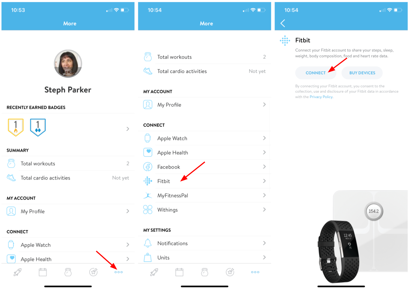 How to connect your Fitbit to the app - Non Gendered Fitness