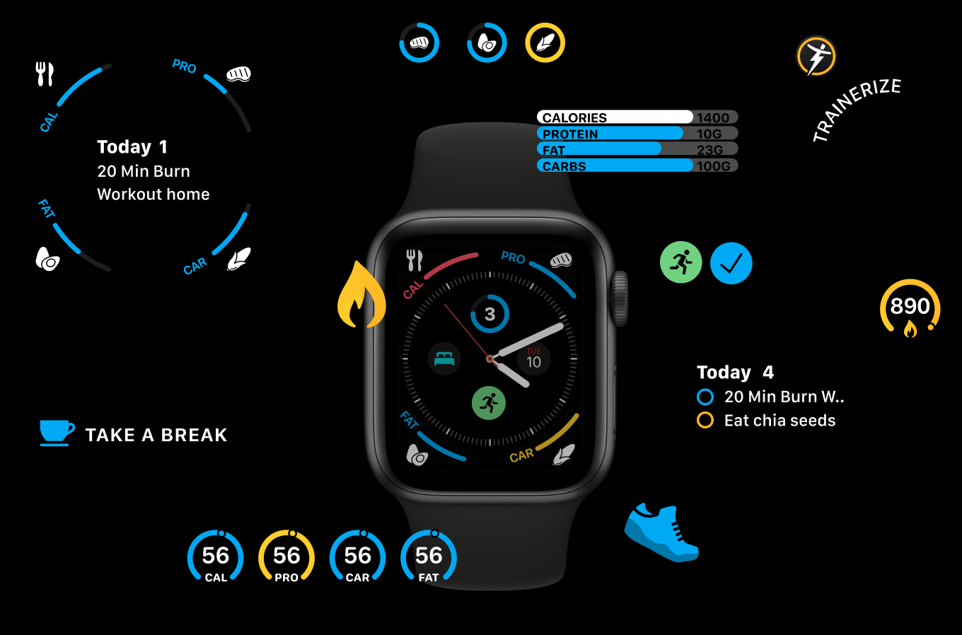 Apple watch cheap calorie intake tracker