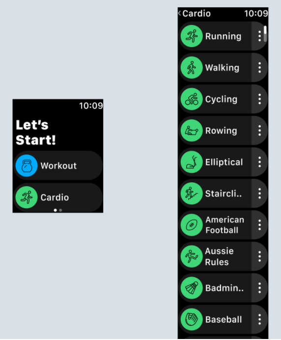 Cardio workout 2025 on apple watch