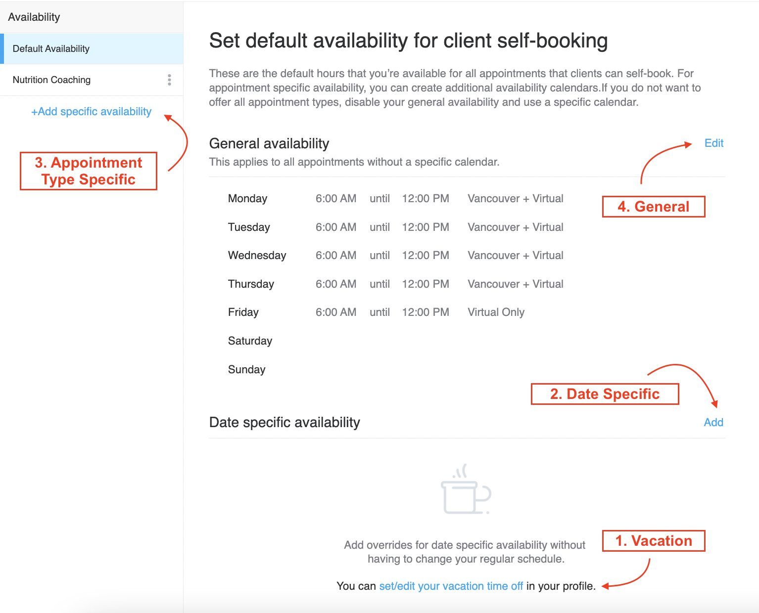 Setting Your Calendar Availability For Client Self booking Trainerize
